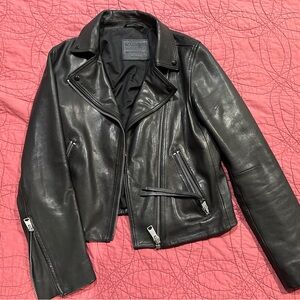 AllSaints Black Leather Jacket